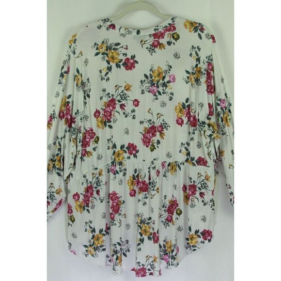 Torrid 3 Size 3X *Boho Chic* Floral Peasant Regency Empire Waist Button Front - Picture 5 of 12